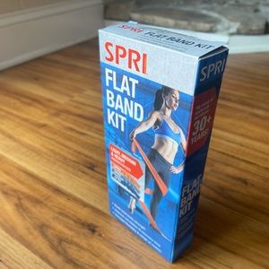 Spri Flat Resistance Band Kit Light Medium and Heavy Weights